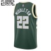 Camiseta Niños NBA Milwaukee Bucks Khris Middleton 22 2022-23 Nike Icon Edition Verde Swingman